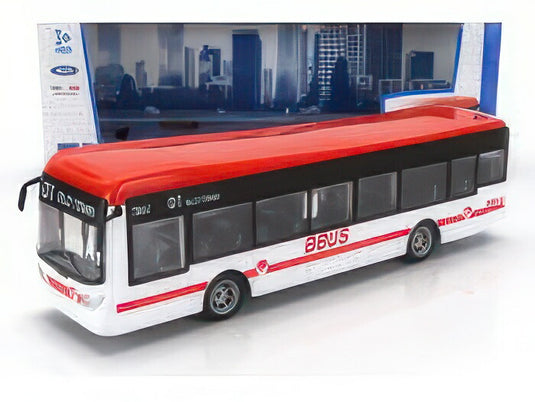 AUTOBUS Bバス 01番 オールドタウン ホワイト/レッド/BURAGO 1/50ミニカー