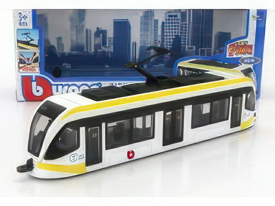 TRAM 路面電車 AUTOBUS ホワイト/イエロー/ブラック/BURAGO 1/50ミニカー