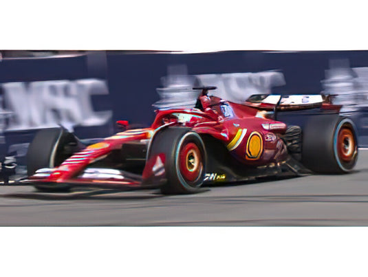 【予約】FERRARI - F1 SF-24 TEAM SCUDERIA FERRARI N 16 4th IMOLA ITALY GP 2024 CHARLES LECLERC  フィギュア付き RED BLACK/BURAGO 1/43ミニカー