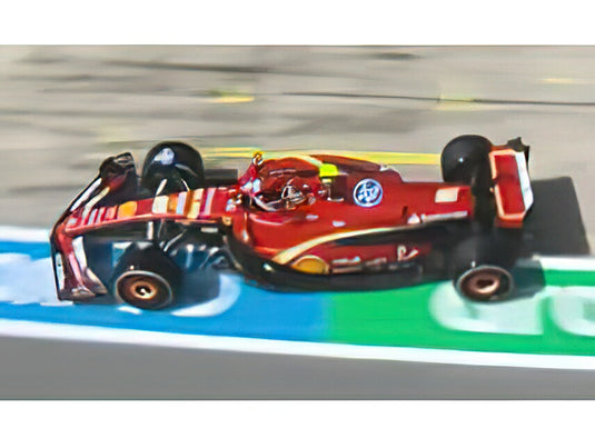 FERRARI - F1 SF-24 TEAM SCUDERIA FERRARI N 55 5th IMOLA ITALY GP 2024 CARLOS SAINZ  フィギュア付き RED BLACK/BURAGO 1/43ミニカー