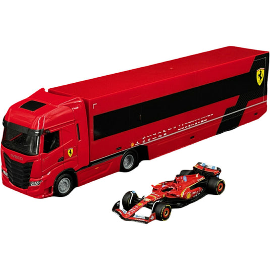Ivecoイヴェコ S-Way 570 Truck Ferrari SF24 No.16 2024 Leclerc / Bburago 1/43 ミニカー