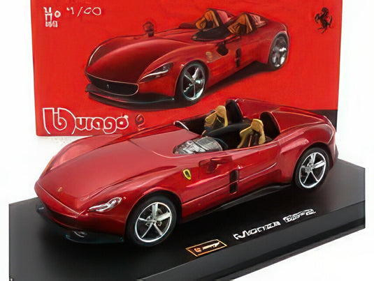 FERRARI MONZA SP2 2018 RED MET/BBurago 1/43ミニカー