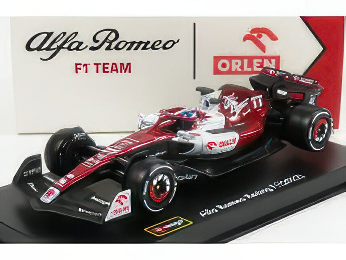 ALFA ROMEO F1 C42 TEAM ORLEN RACING N 77 BAHRAIN GP 2022 VALTTERI BOTTAS WHITE RED MET/BBurago 1/43ミニカー 海外限定