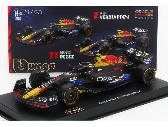 RED BULL F1 RB19 TEAM ORACLE RED BULL RACING N 11 4th AUSTIN USA GP 2023 SERGIO PEREZ ドライバーフィギュア付き MATT BLUE/BBurago 1/43ミニカー 海外限定