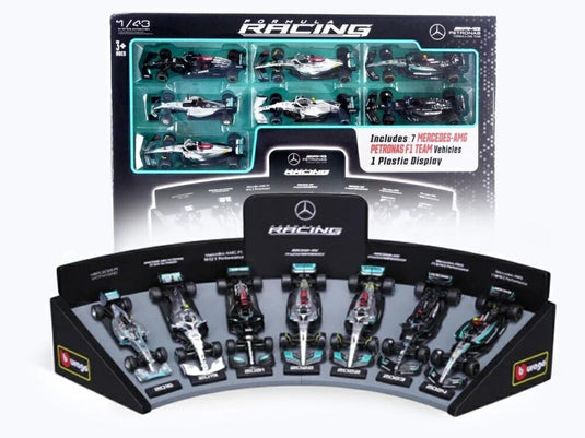 メルセデスAMG F1 7台セット W05 W06 W07 W10 W12 W13 W14 / Bburago 1/43 ミニカー