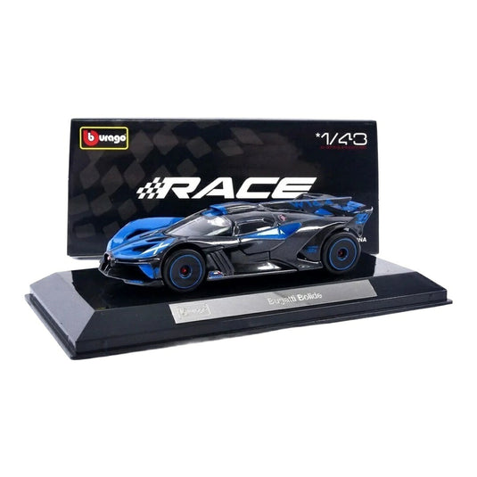 ブガッティ ボリード ブラック/ブルー / Bburago 1/43 ミニカー