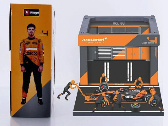 マクラーレン MCL38 2024 ランド・ノリス ピットパス ジオラマプレイセット