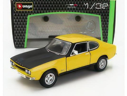 FORD ENGLAND カプリ RS 2600 クーペ 1970年モデル イエロー/ブラック/BURAGO 1/32ミニカー