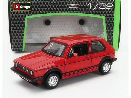 VOLKSWAGEN ゴルフ MK1 GTi 1979年モデル レッド/BURAGO 1/32ミニカー