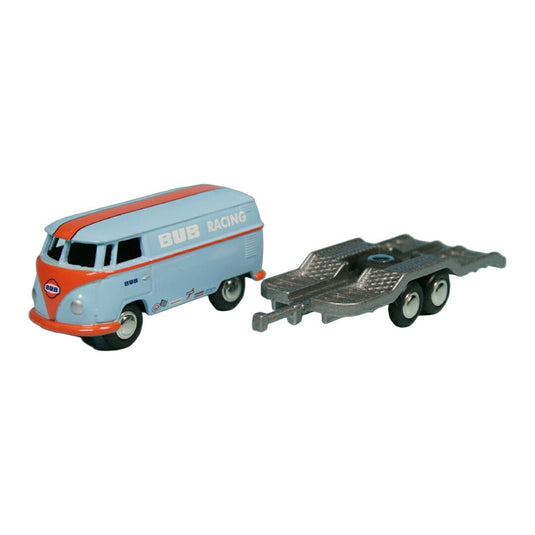 VWフォルクスワーゲン T1 Bulli Van with car-trailer BUB Racing Team 2004 1000台限定 / BUB 1/87 ミニカー