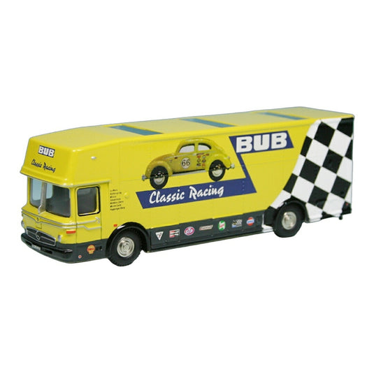 Mercedes Benzメルセデスベンツ O 317 K レースカー・トランスポーター BUB Racing Team 2005 750台限定 / BUB 1/87 ミニカー