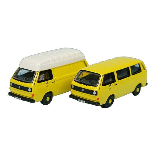 VWフォルクスワーゲン T3 Deutsche Bundespost 2台セット 500台限定 / BUB 1/87 ミニカー