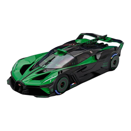 Bugattiブガッティ Bolide W16.4 2020 グリーン ブラック ショーケース付 / MR Collection 1/18 ミニカー