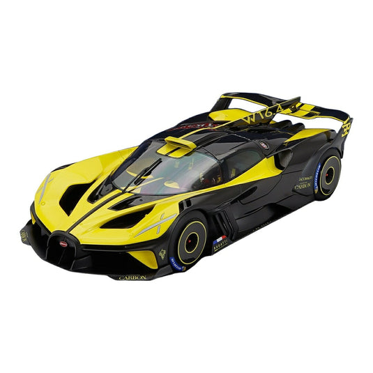 Bugattiブガッティ Bolideボリード 2020 W16.4 8.0 Four Turbo 1850hp 500km/h Yellowイエロー Blackブラッ / MR Collection 1/18 ミニカー