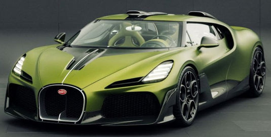 【予約】2026年発売予定BUGATTI BROUILLARD ローンチバージョン 2025 グリーンメタリックブラックカーボン/ MR Collection 1/18 ミニカー