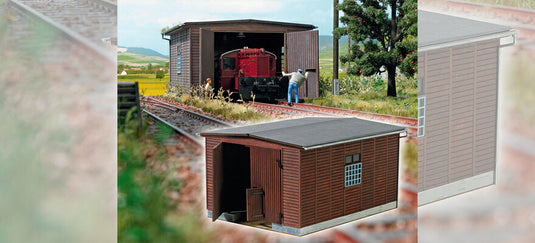 ゼロゲージ 鉄道模型 Busch ブッシュ small locomotive shed