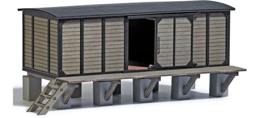 ゼロゲージ 鉄道模型 Busch ブッシュ 仮設小屋 組み立てキット Makeshift shed kit