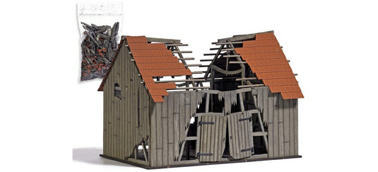 ゼロゲージ 鉄道模型 Busch ブッシュ Dilapidated barn