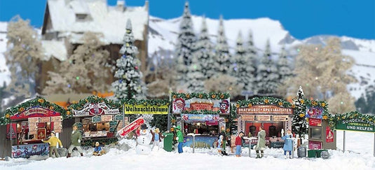 HOゲージ 鉄道模型 Busch クリスマスマーケット