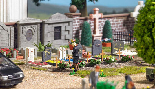 HOゲージ 鉄道模型 Busch ブッシュ 墓地 Cemetery