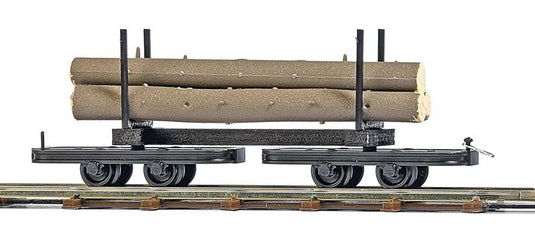 H0f 鉄道模型車両 Busch 台車付き木材運搬貨車 Power system: DC