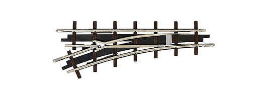 H0f 鉄道模型 Busch ブッシュ 左分岐 手動ポイント 66.6mm 175mm 22.5deg DC