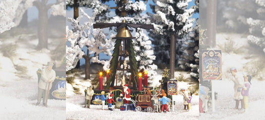 HOゲージ 鉄道模型 Busch(ブッシュ) Multi-story Christmas pyramid kit
