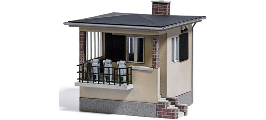 HOゲージ 鉄道模型ストラクチャー Busch 踏切監視小屋 キット Railroad crossing controller's hut