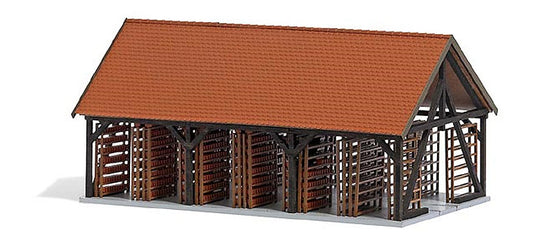 HOゲージ 鉄道模型 Busch ブッシュ 煉瓦工場の乾燥小屋 新装版 New edition Brickyard drying shelter