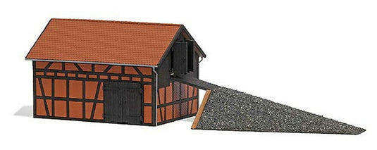 HOゲージ 鉄道模型 Busch ブッシュ プレス 押し出し成形小屋 新装版 Pressing and extruding shed new edition