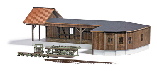 HOゲージ 鉄道模型 Busch ブッシュ Sawmill Kit