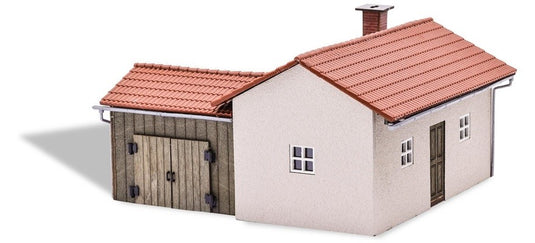 HOゲージ 鉄道模型 Busch ワークショップ 小屋付き Workshop with shed