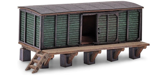 HOゲージ 鉄道模型 Busch 仮設小屋 スロープ Temporary shed ramp