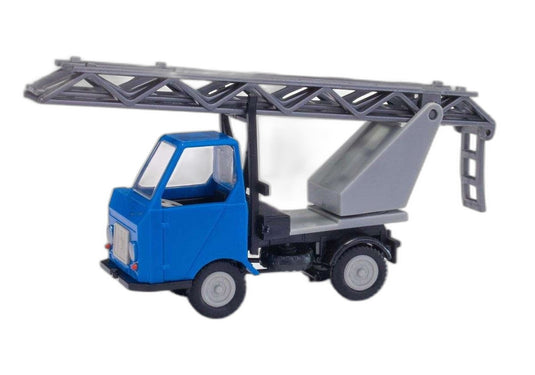 Multicar M22 ターンテーブルラダー ブルー/ Busch 1/87  模型