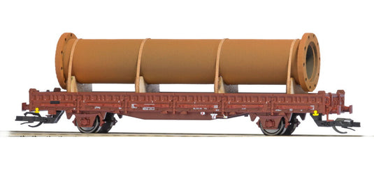 TTゲージ 鉄道模型 車両 Busch ブッシュ Flat wagon with load flange pipe of the DR Epoch IV Power system DC