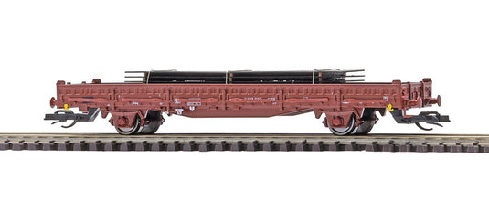 TTゲージ 貨車 Busch ブッシュ 東ドイツ国鉄 DR Ks 鋼板積載 Era IV DC Flat wagon Ks loaded with steel plates of the DR Era IV