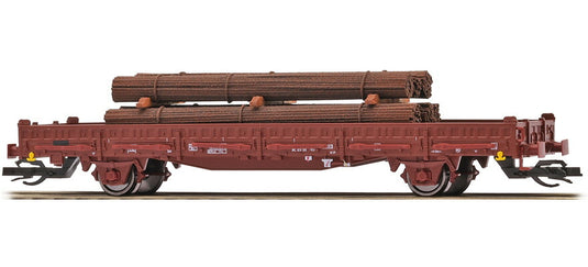 TTゲージ 鉄道模型 貨車 Busch ブッシュ ドイツ国鉄 Ks 3300 Era IV Flat wagon with stakes Ks 3300 and steel bundles DR DC