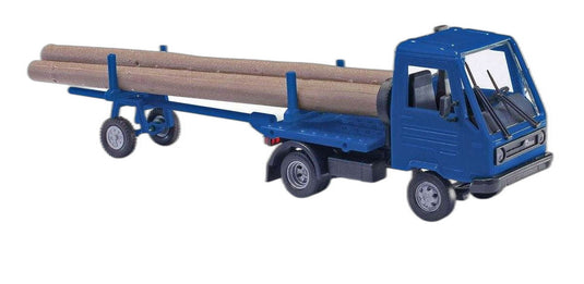 Multicar M26 トレーラー付き ブルー 42233/ Busch 1/87  模型