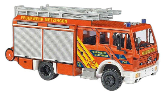 Feuerwehr Metzingen Mercedes Benz MK 94 消防車/ Busch 1/87  模型