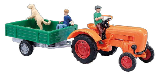 Allgaier A 111 L 単軸トレーラー付き/ Busch 1/87  模型