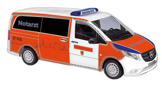 Feuerwehr Lunen NEF Mercedes Benz Vito/ Busch 1/87  模型