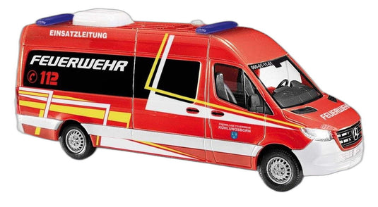 Feuerwehr Kuhlungsborn Mercedes Benz/ Busch 1/87  模型