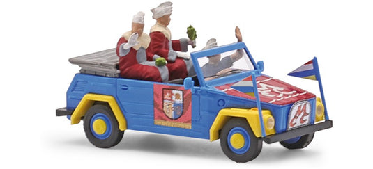 HOゲージ 鉄道模型 Busch VW 181 courier car Fastnacht Mainz red