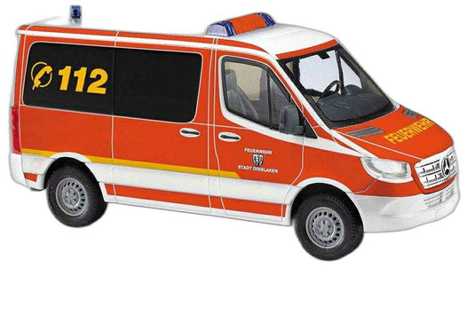 Feuerwehr Dinslaken Mercedes Benz/ Busch 1/87  模型