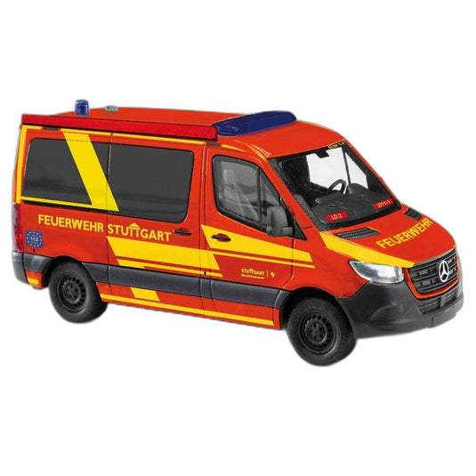 Feuerwehr Stuttgart Mercedes Benz/ Busch 1/87  模型
