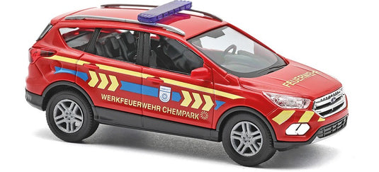 HOゲージ 鉄道模型 Busch ブッシュ Ford フォード Kuga Chempark 消防車 Ford Kuga Chempark plant fire brigade