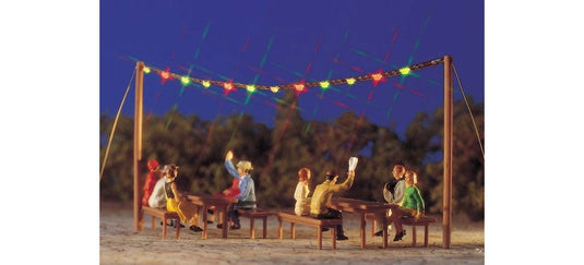HOゲージ 鉄道模型 Busch Summer night party fairy lights