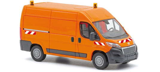 HOゲージ 鉄道模型 Busch Peugeot Boxer panel van, orange