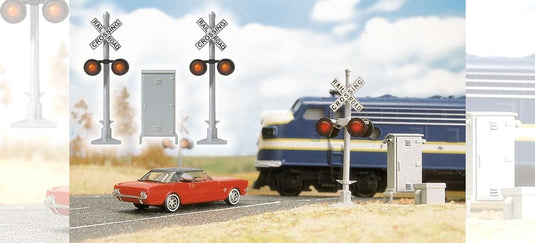 HOゲージ 鉄道模型 Busch 踏切警報機