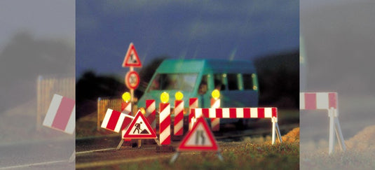 HOゲージ 鉄道模型 Busch Construction zone blinkers